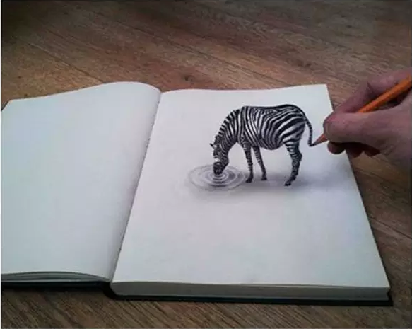 艺术分享非常逼真的3d铅笔画太牛了